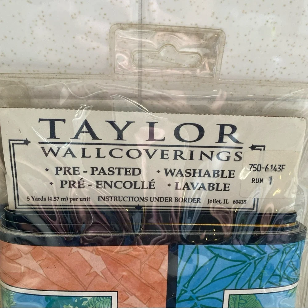 Two (2) Vintage Taylor Wallcoverings Wall Border‎  5yds Each Animals Tropical